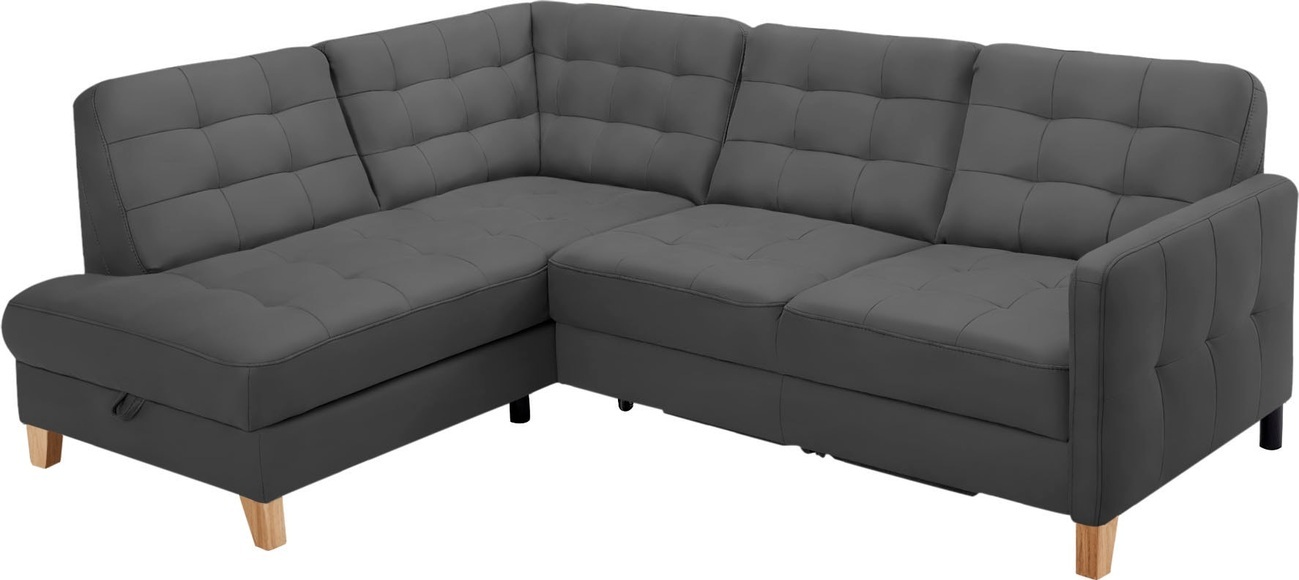 exxpo - sofa fashion Ecksofa »Elio«, wahlweise mit Bettfunktion und Bettkasten, in vielen Bezugsqualitäten