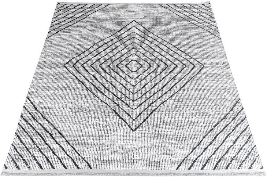 Sehrazat Teppich »EFE 1010«, rechteckig, 5 mm Höhe, Wohnzimmer, Flachwebteppich, Scandi Style