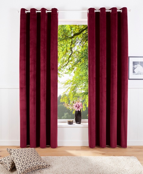 my home Vorhang »Velvet uni«, (2 St.), Samt