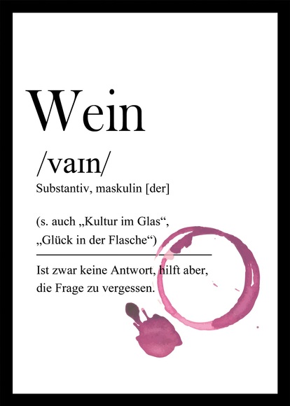 Bönninghoff Bild mit Rahmen, Wein, (1 St.)