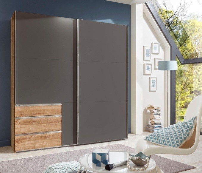 Fresh To Go Schwebetürenschrank »Level«, mit Schubkästen