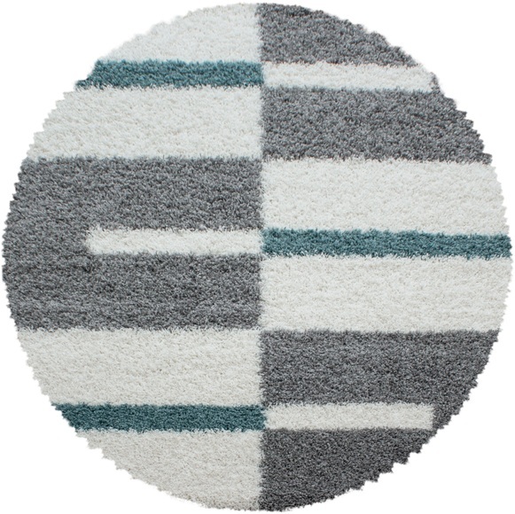 Ayyildiz Teppiche Hochflor-Teppich »Gala Shaggy 2505«, rund, Wohnzimmer