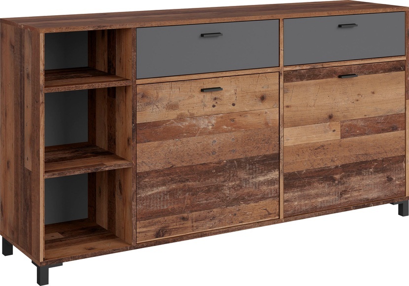byLIVING Sideboard »Jackson«, Breite 98 cm oder 160 cm, mit offenem Regal