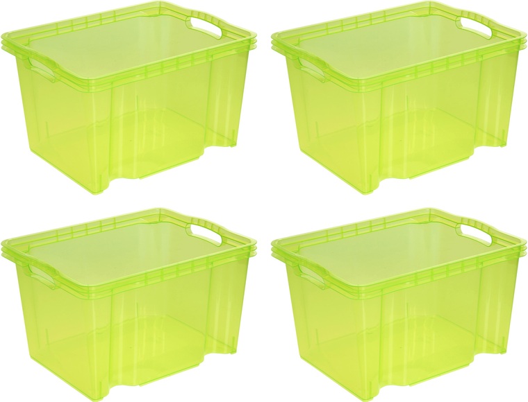 keeeper Aufbewahrungsbox »franz«, (Set, 4 St.), aus hochwertigem Kunststoff
