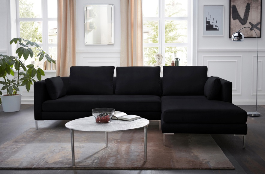 Alte Gerberei Ecksofa »Marinus«, mit schmalen Lehnen, inklusive Rückenkissen & Armlehnkissen