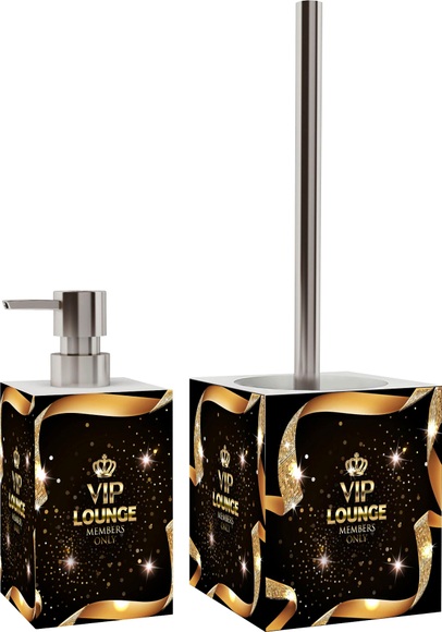 Sanilo Badaccessoire-Set »VIP-Lounge«, 2-teiliges Set aus Seifenspender und WC-Bürste
