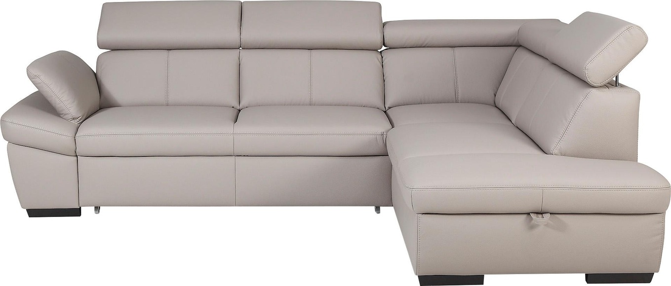exxpo - sofa fashion Ecksofa, inklusive Kopfteil- und Armteilverstellung, wahlweise mit Bettfunktion und Bettkasten