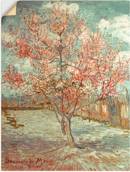 Artland Wandbild »Blühender Pfirsichbaum, 1888«