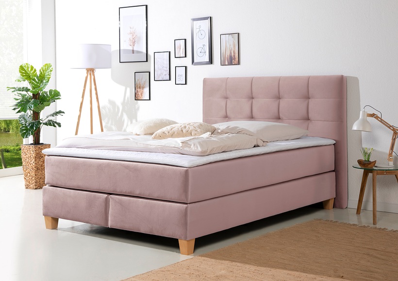 Home affaire Boxspringbett »Moulay«, inkl. Topper, in 3 Härtegraden, TFK auch in Härtegrad 4