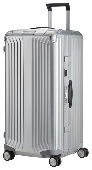 Samsonite Hartschalen-Trolley »LITE-BOX ALU 80«, 4 Rollen, Koffer gross Aufgabegepäck Reisegepäck TSA-Schloss