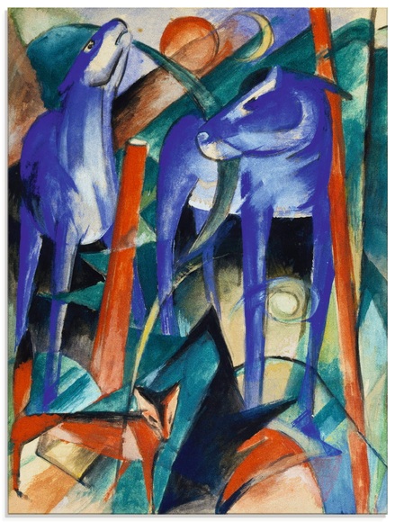 Artland Glasbild »Drei Fabeltiere. 1913«