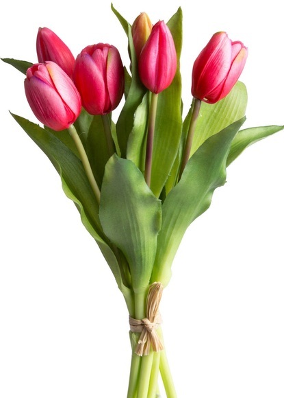 DELAVITA Kunstblume »Willa«, (Set, 7 St.), Tulpenbündel im 7er-Set