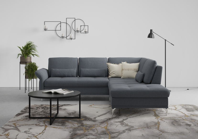INOSIGN Ecksofa »Palm Beach«, Federkern, mit Sitztiefenverstellung, wahlweise mit Bettfunktion, Bettkasten und Armteilverstellung