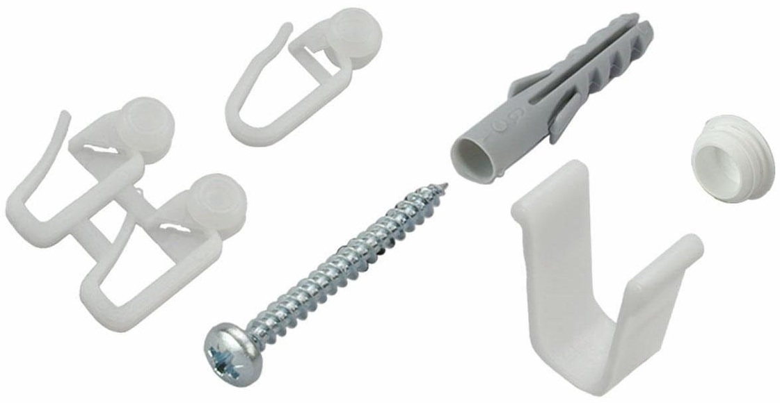 Zubehör-Set, ´´für 1-läufige Gardinenschienen´´, Liedeco