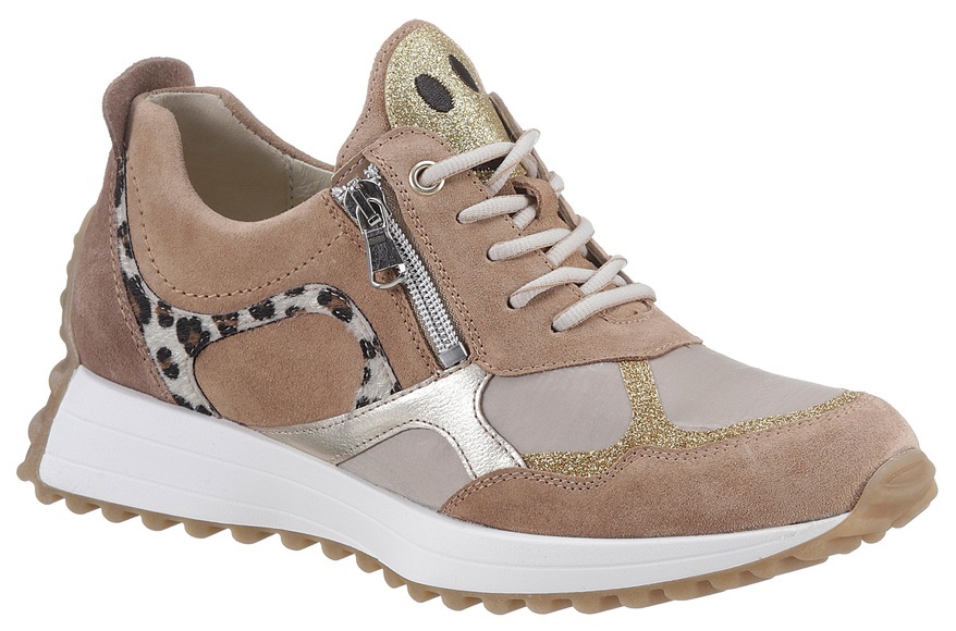 Waldläufer Wedgesneaker »H-PINKY«, mit Glitter-Smiley, Weite H