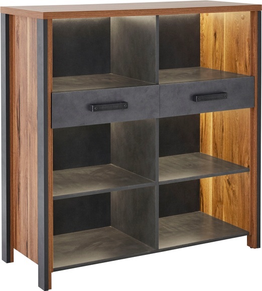 TRENDMANUFAKTUR Highboard »Buffalo«, Höhe 110 cm
