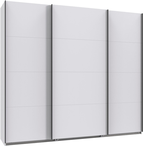 Wimex Kleiderschrank »Mugano, Made in Germany, Lieferung bis in Deine Etage und Stellort«, (wähle Deine Ausstattung: Basic oder Premium!), 3 Schwebetüren, grosse Grössen, mit oder ohne Spiegel, Metallgriffe