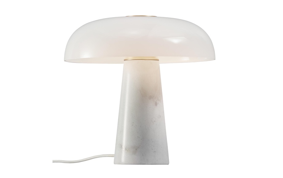Tischleuchte, Nordlux DFTP, »Glossy E27, Weiss«