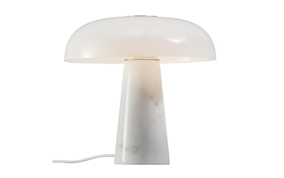Tischleuchte, Nordlux DFTP, »Glossy E27, Weiss«