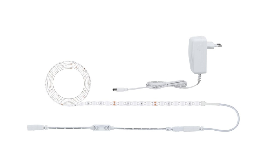 Paulmann SimpLED 78958 LED-Streifen-Komplettset EEK: LED (A++ - E) mit Stecker 24 V 150 cm Neutral-Weiß