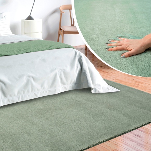 merinos Teppich »Loft 37, Kunstfellteppich«, rechteckig, weich und kuschelig, Fell Haptik, Anti-Rutsch-Unterseite, waschbar