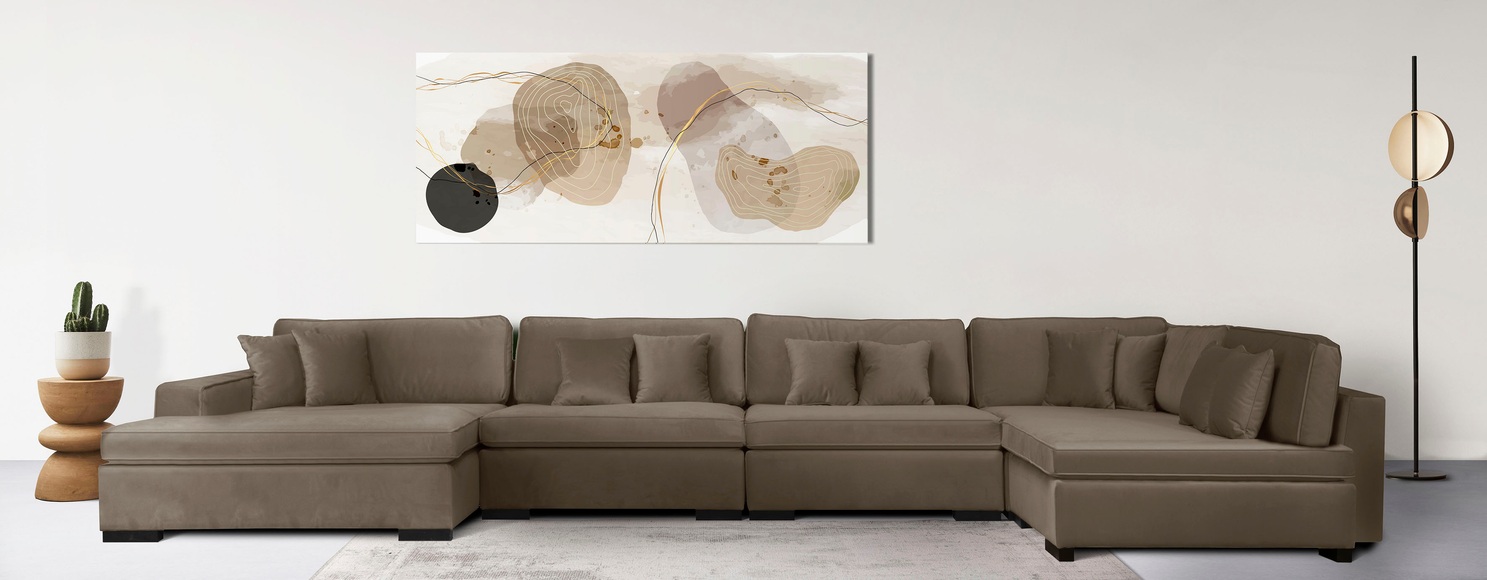 Guido Maria Kretschmer Home&Living Wohnlandschaft »Skara XXL«, Lounge-Sofa XXL mit Federkern-Polsterung, in vielen Bezugsvarianten, auch recycelt