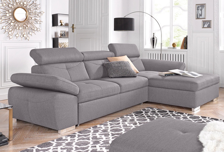 exxpo - sofa fashion Ecksofa, wahlweise mit Bettfunktion und Bettkasten