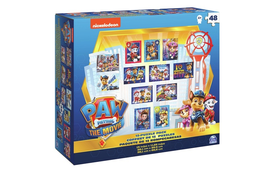 Spin Master Games 12 in 1, Puzzlespiel, Cartoons, Kinder, 4 Jahr(e)