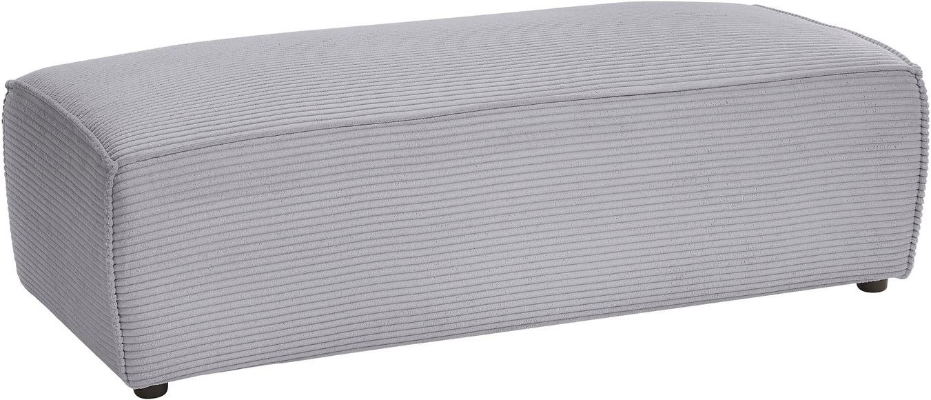 Home affaire Hocker »NEU: SHERWOOD XXL, Polsterhocker, Cord, Webstoff«, rechteckig, bequemer Sitzkomfort, 130/60/44 cm, Krokodilverbinder