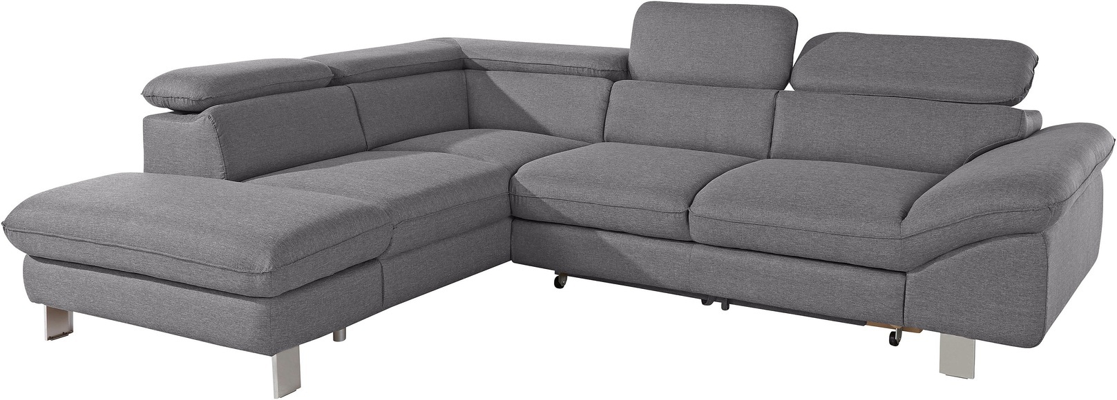 COTTA Ecksofa, mit Kopf- bzw. Rückenverstellung, wahlweise mit Bettfunktion und Bettkasten