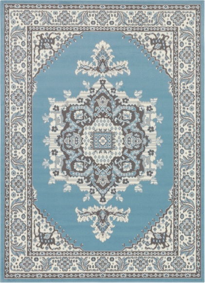 DELAVITA Teppich »Nef«, rechteckig, 8 mm Höhe, Kurzflor, Vintage Design, Orient Optik, Wohnzimmer, Schlafzimmer, Arbeitszimmer, Robust, Pflegeleicht, Gekettelt