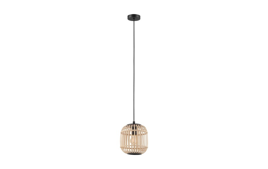 Pendelleuchte Bordesley mit Holzschirm 21 cm
