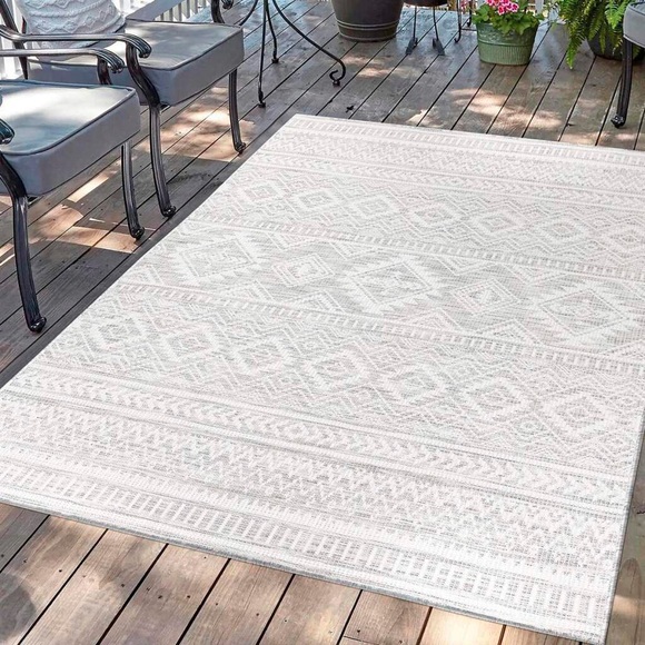 Carpet City Läufer »Palm«, rechteckig, 5 mm Höhe, Wetterfest & UV-beständig, für Balkon, Terrasse, Flur, Küche, flach gewebt
