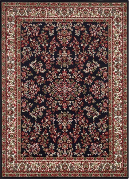 DELAVITA Teppich »Halton«, rechteckig, 8 mm Höhe, Kurzflor, Vintage Design, Orient Optik, Wohnzimmer, Schlafzimmer, Arbeitszimmer, Robust, Pflegeleicht, Gekettelt