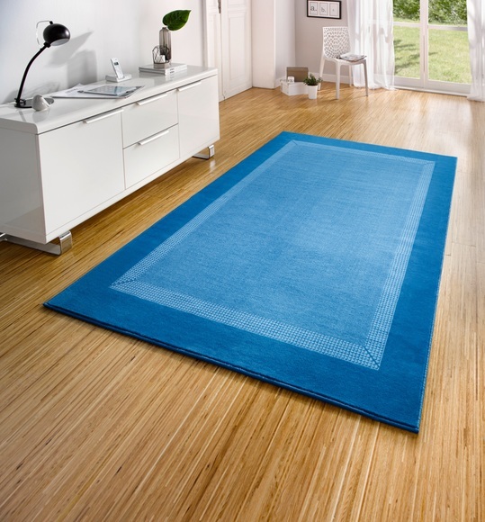 HANSE Home Teppich »Band«, rechteckig, 9 mm Höhe, Kurzflor, ringsum gekettelt, dezentes Design, Schlicht, Wohnzimmer, Schlafzimmer, Flur, Arbeitszimmer, Robust, Pflegeleicht