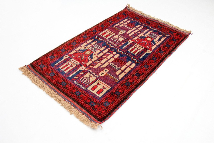 morgenland Wollteppich »Belutsch Teppich handgeknüpft blau«, rechteckig, 8 mm Höhe, handgeknüpft