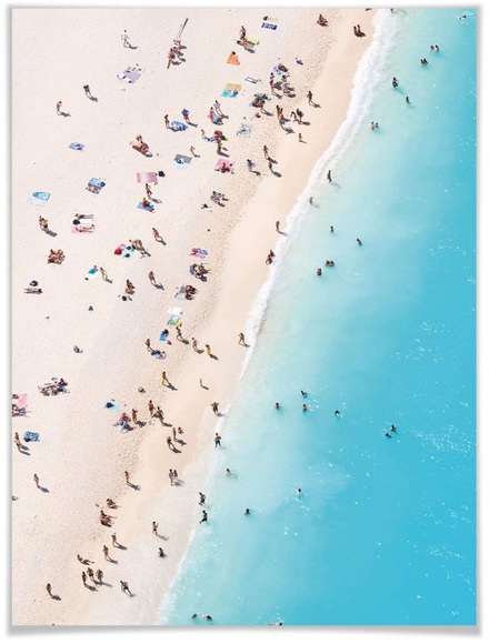 Wall-Art Poster »Strand Zakynthos«, Strand, (1 St.), Poster, Wandbild, Bild, Wandposter