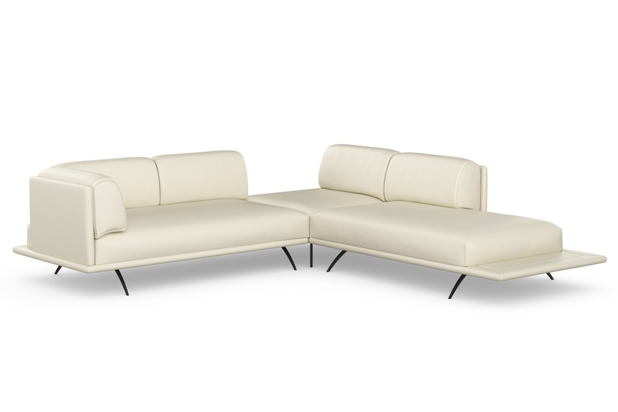 machalke® Ecksofa »benito«, mit bezogenem Sockel