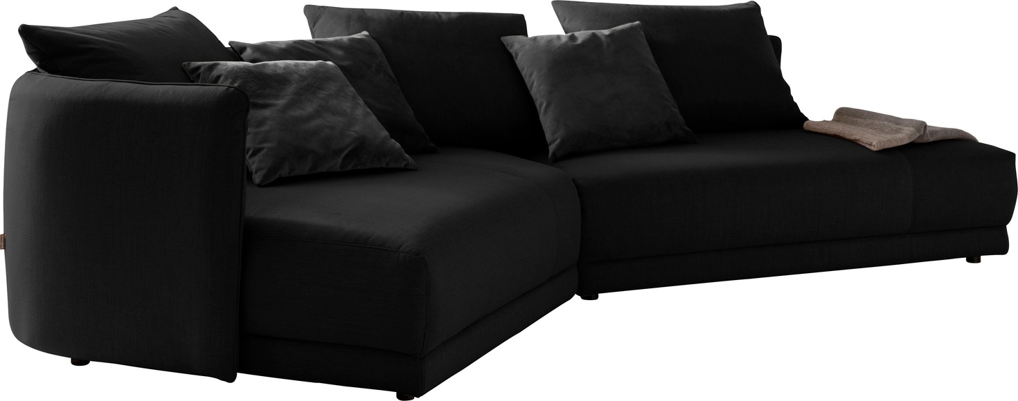 designwerk Ecksofa »New York«, mit moderner Rundung im Korpus