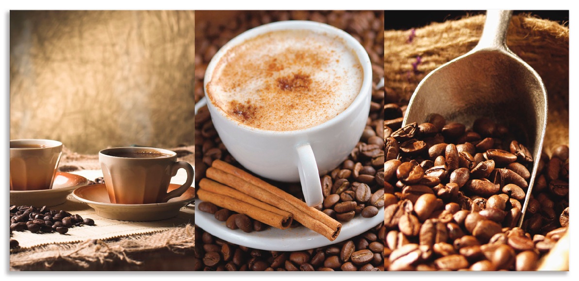 Artland Küchenrückwand »Kaffee - Cappuccino - Heisser Kaffee«