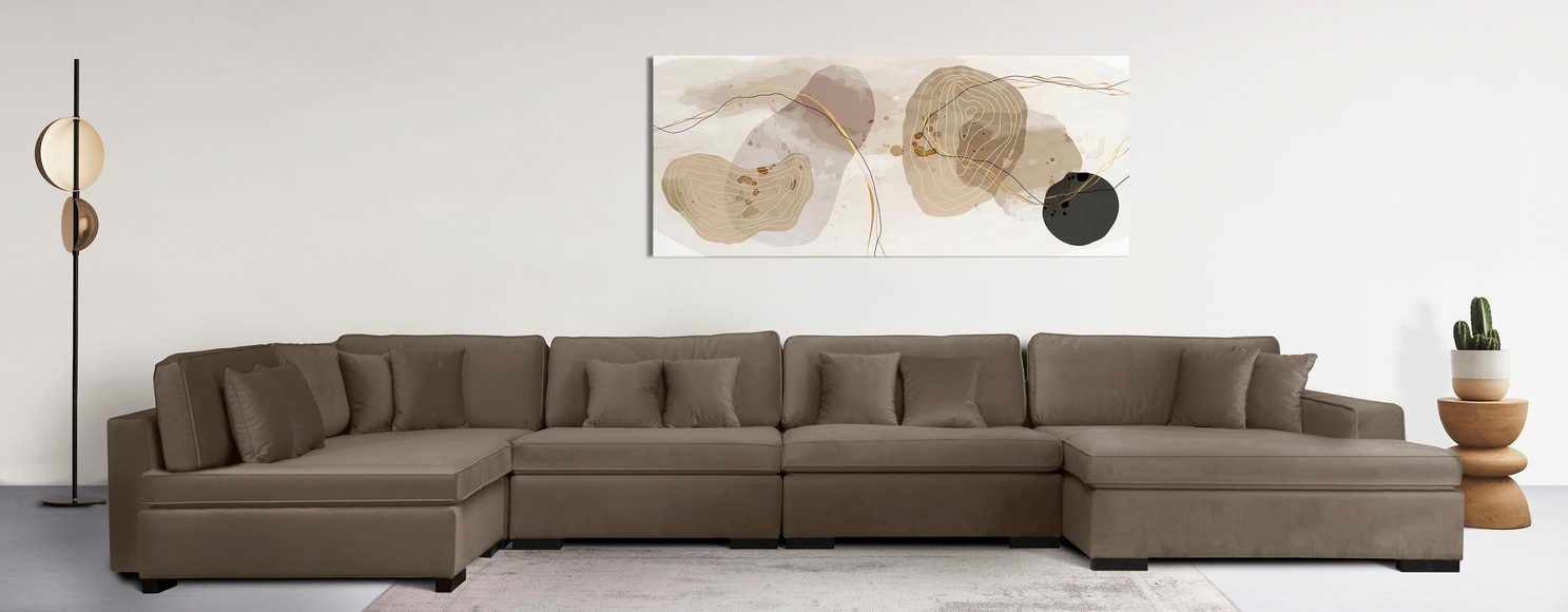 Guido Maria Kretschmer Home&Living Wohnlandschaft »Skara XXL«, Lounge-Sofa XXL mit Federkern-Polsterung, in vielen Bezugsvarianten, auch recycelt
