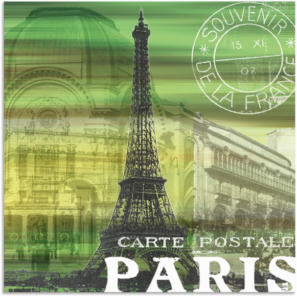 Artland Wandbild »Paris Collage«