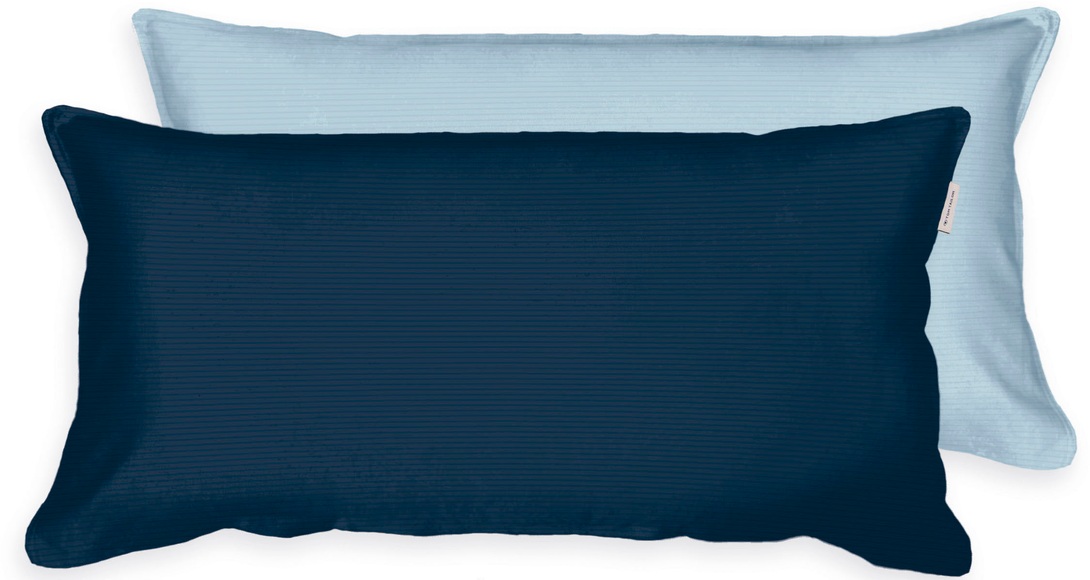 TOM TAILOR HOME Kissenhülle »new bedroom, TWO-TONE SOLID COLORS, CHECK, 40x40cm oder 40x80cm«, (1 St.)