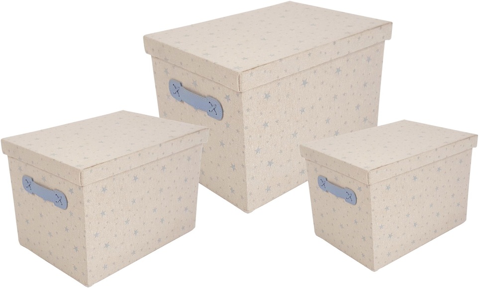 Franz Müller Flechtwaren Aufbewahrungsbox »Kids«, (Set, 3 St.), mit Deckel, 3er Set