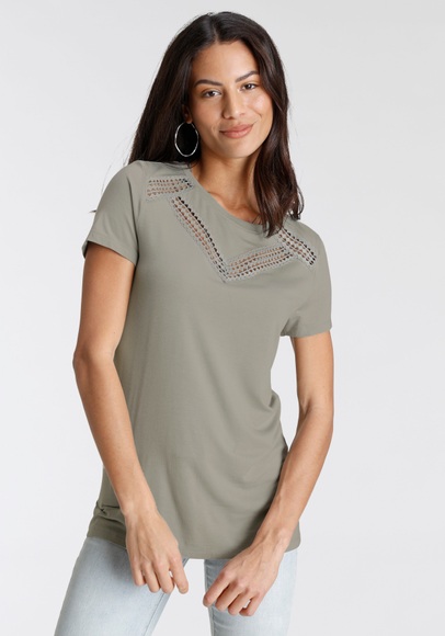 Laura Scott T-Shirt, mit Spitze - NEUE KOLLEKTION