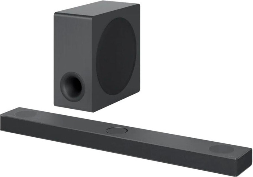 LG Electronics DS80QY.DDEULLK Soundbar Schwarz inkl. kabellosem Subwoofer, Dolby Atmos®, WLAN, Bluetooth®, USB