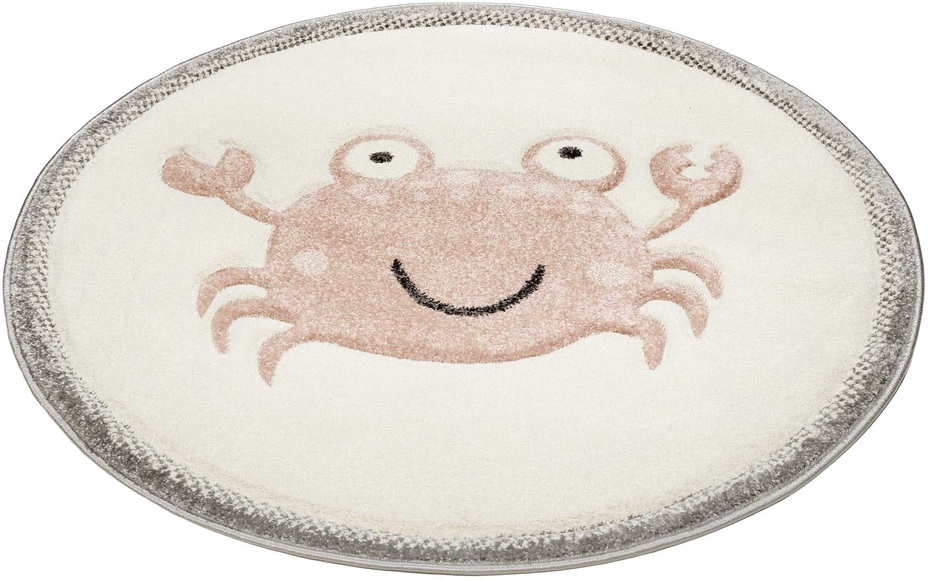 Esprit Teppich »Crab ESP-21074«, rund, 13 mm Höhe, Rundteppich mit Krabben Motiv