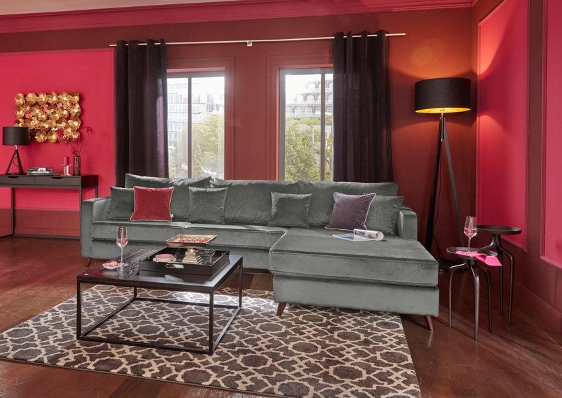 Guido Maria Kretschmer Home&Living Ecksofa »Renesse«, lose Kissen, Keder an Sitzkissen