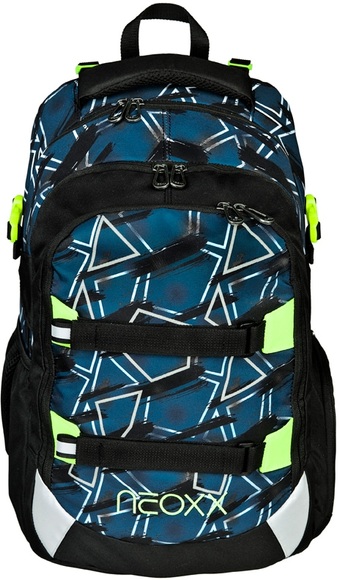 neoxx Schulrucksack »Active, Flash yourself«, reflektierende Details, aus recycelten PET-Flaschen