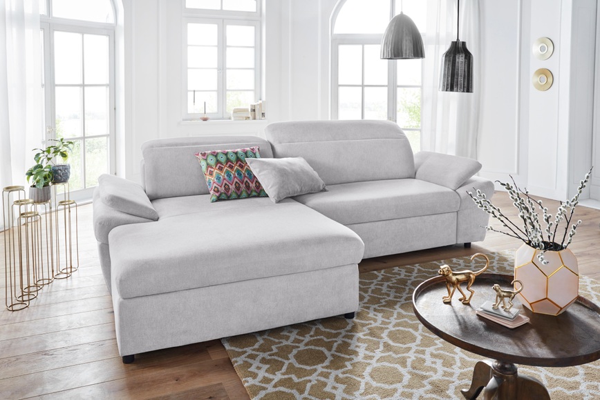 exxpo - sofa fashion Ecksofa, wahlweise mit Bettfunktion und Bettkasten